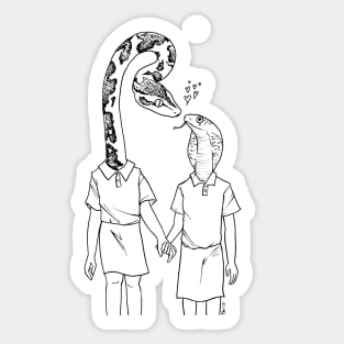 Snake Love Sticker